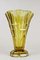 Art Deco Amber Colored Glass Vase, Austria, 1920s, Image 8