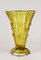 Art Deco Amber Colored Glass Vase, Austria, 1920s 4