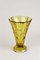 Art Deco Amber Colored Glass Vase, Austria, 1920s 2