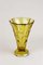 Art Deco Amber Colored Glass Vase, Austria, 1920s, Image 2