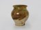 Small Glazed Yellow and Green Terracotta Confit Pot, South-West France, 1920s 1