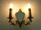 Bronze Wall Lights with Mirrors and Candles, 1980s, Set of 2, Image 2