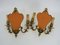 Bronze Wall Lights with Mirrors and Candles, 1980s, Set of 2, Image 8