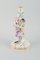 19th Century Meissen Hand-Painted Porcelain Candleholder 2