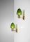 Scandinavian Brass Sconces with Green Globes by Hans Agne Jakobsson, 1950s, Set of 2 10