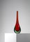 Vase en Verre de Murano Rouge, Italie, 1960s 7