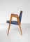 Französischer Sessel mit Kompassbeinen im Stil von Roger Landault, 1950er 4