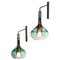 Scandinavian Smoked Glass Sconces in the Style of Tapio Wirkkala, 1950s, Set of 2 1