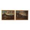 Landscapes with Figures, Oil Paintings, Framed, Set of 2, Image 1