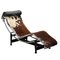 Lc4 Longue Chair in Leather from Cassina, Italy, 1970s, Image 1