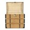 Verstärkter Pariser Transportkoffer aus Holz, 1800er 4