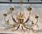 Brushed Metal Chandelier by Maison Charles, 1970s, Image 3