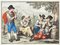 Bartolomeo Pinelli, vendimiadores en reposo, aguafuerte, 1819, Imagen 1