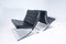 Chaises Barcelona en Cuir Noir par Ludwig Mies van der Rohe pour Knoll, 1960s, Set de 2 9