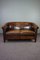 Sheep Leather 2-Seater Sofa with Decorative Nails 1