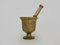 Engraved Bronze Apothecary Mortar, 1930s, Set of 2, Image 3