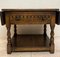 Spanish Flap-Sided Wing Side Table in Elm and Oak, 1930s, Image 3