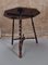 Antique Side Table with Turned Legs, 1890s 3