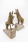 Fermalibri a forma di cane in onice e bronzo, metà XIX secolo, set di 2, Immagine 1