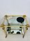 Vintage Spanish Hollywood Regency Brass Serving Cart from Curvasa Muebles 4