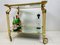 Vintage Spanish Hollywood Regency Brass Serving Cart from Curvasa Muebles 3