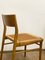 Mid-Century German Dining Chairs in Teak and Rattan Mesh by Georg Leowald for Wilkhahn, 1950, Set of 4 7