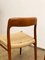 Mid-Century Model 75 Chairs in Teak by Niels O. Møller for J.L. Moller, 1950, Set of 2 13