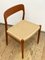 Mid-Century Model 75 Chairs in Teak by Niels O. Møller for J.L. Moller, 1950, Set of 2 7