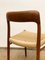 Mid-Century Danish Model 75 Chair in Teak by Niels O. Møller for J.L. Moller, 1950s, Image 8