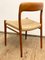 Mid-Century Model 75 Chair in Teak by Niels O. Møller for J.L. Moller, 1950s, Image 8