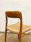Mid-Century Model 75 Chair in Teak by Niels O. Møller for J.L. Moller, 1950s 12