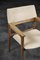 Mid-Century Scandinavian Modern Oak Executive Chair in Alcantara Fabric, 1960s 2