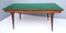 Vintage Ebonized Beech and Walnut Dining Table with a Green Glass Top, Italy, Image 13