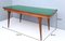 Vintage Ebonized Beech and Walnut Dining Table with a Green Glass Top, Italy, Image 14