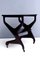 Postmodern Ebonized Beech Serving Cart in the style of Ico Parisi by Ico & Luisa Parisi, Italy 5