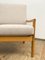Sofá de tres plazas danés Mid-Century de roble con tapicería de cuero artificial de Ole Wanscher para France & Son, años 50, Imagen 11