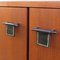 Vintage French Sideboard with Black and White Glass Doors, 1955, Image 7