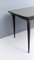 Vintage Ebonized Beech Dining Table with a Taupe Glass Top, Italy, 1950s 13