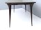 Vintage Ebonized Beech Dining Table with a Taupe Glass Top, Italy, 1950s 7