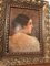 Profilo di donna, anni '20, Olio su tavola, con cornice, Immagine 2