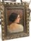 Women's Profile, 1920s, Oil on Board, Framed, Image 4