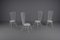 Metal Chairs with High Back by Bele Bachem for Münchner Boulevard Möbel, Europe, 1950s, Set of 4, Image 1