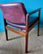 Danish Armchairs in Padouk and Plum Leather, 1960, Set of 2, Image 8