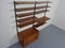 Teak Wall Unit by Kai Kristiansen for Feldballes Furniture Factory, 1960s, Set of 14 6