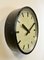 Black Industrial Factory Wall Clock from International, 1950s, Image 5
