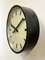 Black Industrial Factory Wall Clock from International, 1950s, Image 3