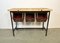 Industrial Worktable with Three Iron Drawers, 1960s, Image 14