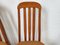 Vintage Chairs in Tweed and Wood, Set of 4 5