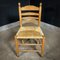 Large Late 19th Century Church Chair with Wicker Seats 7