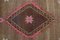 Alfombra de pasillo Oushak turca vintage de lana roja, años 60, Imagen 7